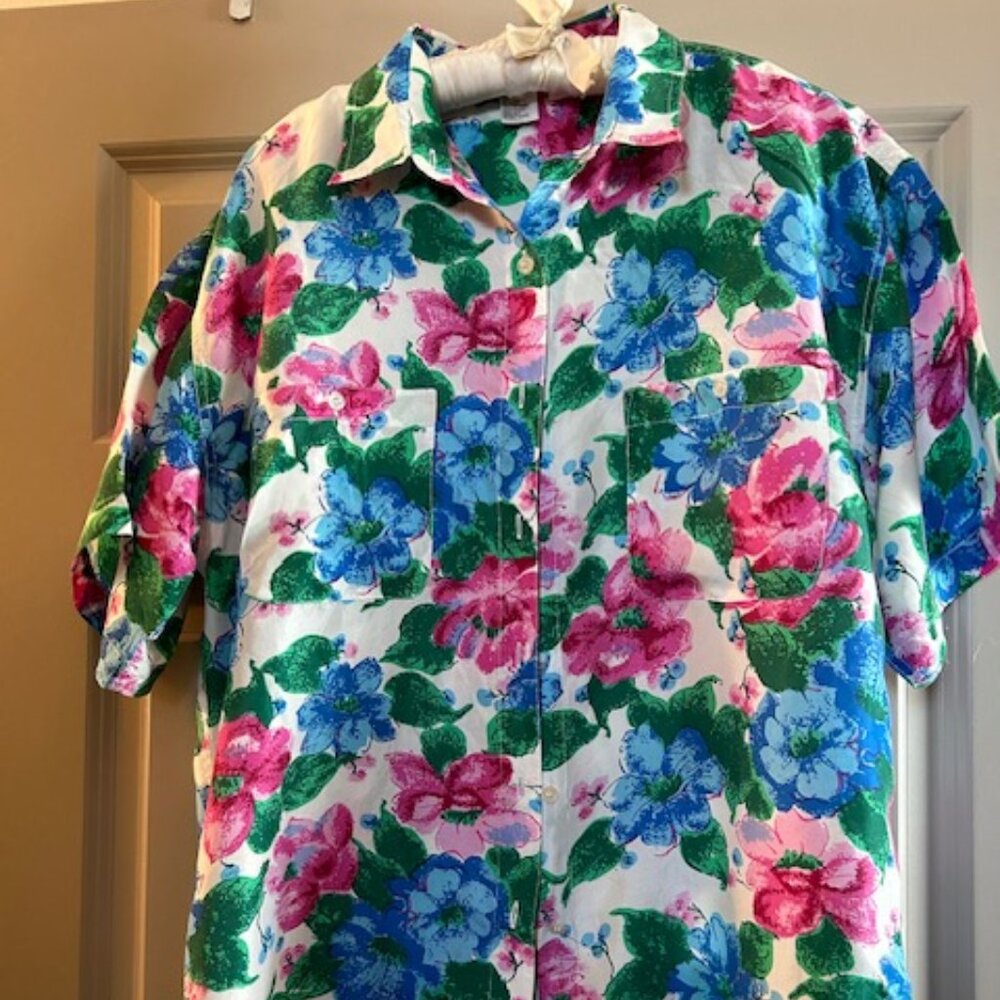 NAKED Silk Floral Blouse